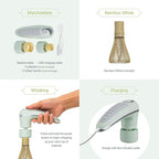 Matcha Mate Electric Powered Bamboo Whisk - Traditional Whisking with Electronic Precision - Rechargeable Portable Tea Frother, Stirrer, Mixer, Making Machine Set Accessories Kit - Gift (Gift Set)