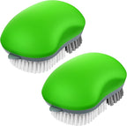 MR.SIGA Fruit and Vegetable Cleaning Brush with Non Slip Comfortable Grip, Pack of 2, Green