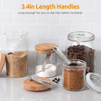 U-Taste Teaspoon Tablespoon Measuring Spoons: 18/8 Stainless Steel Measure Scoop Set of 5, 1/4 TSP, 1/2 TSP, 1 TSP, 1/2 TBSP & 1 TBSP, Metal Kitchen Measurement Utensil for Dry and Liquid Ingredients