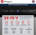 Kegco K309SS-1 Keg Dispenser, Stainless Steel