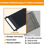 Upgraded WB31X24998 Reversible Griddle Replacement for GE Stove Parts Cast Iron Griddle Plate WB31X24738 JXGRILL1 GE Gas Range Cooktop Parts Genuine Stove Top Burner Griddle Center Flat Top Pan