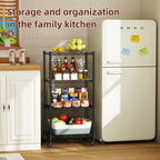 SINGAYE 4 Small Wire Shelves Kitchen Pantry Close Home Organizers and Storage Bathroom Shelf Laundry Room Organization Adjustable Book Metal Garage Shelving Unit