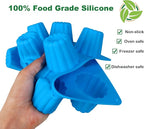 Sidosir 2Pcs Canele Mold Silicone, 12-Cavity Nonstick Canele Silicone Baking Cake Pan for Bread Muffin