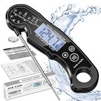 Meat Thermometer Digital - Fast Instant Read Food Thermometer for Cooking, Candy, Outside Grill, and Roast, Digital Food Thermometer with Backlight LCD & Calibration