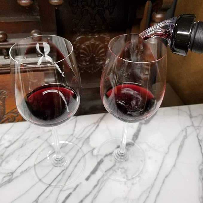 Measured Pourer - Liquor Bottle Pourers - Collared -(10pk) Made 100% In The USA. Bar Spouts That Don't Leak - No Cracks, Just A Perfect Cocktail Pour Everytime. Great for Wine Too!(1.25)