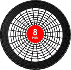 Paper Plate Holders, 8/12/24 Packs 9/10 Inch paper plate holders reusable Black Plastic Heavy Duty supports for Picnic Party Dinner