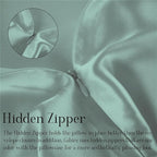 Mulberry Silk Pillowcases Set of 2, Both Sides Real Silk Pillow Covers for Hair and Skin Prevent Acne Pillowcase Organic Silk Pillowcase 2 Pack with Hidden Zipper, Sage Green, King (20"×36")