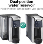 Hamilton Beach FlexBrew Advanced 5-in-1 Programmable 12 Cup Drip and Single Serve Hot & Iced Coffee Maker with Movable 60 oz. Water Reservoir, Fast Brewing, Black R49965 (Renewed)