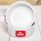 Fat Daddio's PRD-43CASE Anodized Aluminum Round Cake Pan, 4 x 3 inch, Set of 6