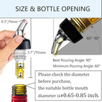 12 Pack Measured Liquor Pour Spout, Liquor Bottle Pourers, Measure Pour Spout for Liquor Bottles, Bottle Pourers for Alcohol, Shot Pourer Cocktail Liquor Dispenser Bar Bartending Tool -1oz/30ml