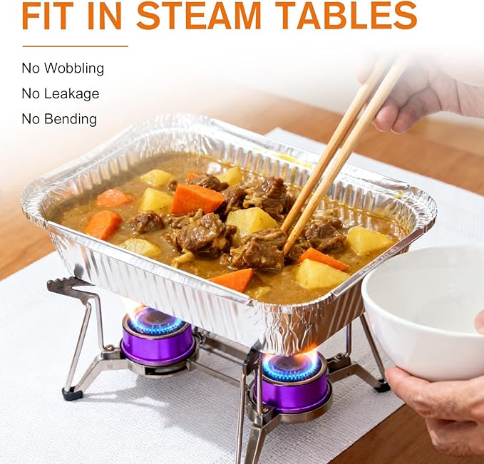 Redriver 7.7'' x 5.7'' Aluminum Foil Pans, 30 Pack Disposable Aluminum Pans, Deep Aluminum Trays, Square Cake Baking Tins for Cooking, Roasting, Heating, Catering Supplies, and Steam Tables(570ml)