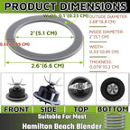 Blender O-Ring Gasket Seal 5 PCS，for Hamilton Beach Blender Parts Hamilton Beach Replacement Parts Hamilton Beach Food Processor Parts Hamilton Beach Blender Replacement Parts
