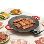 Indoor Smokeless Electric Griddle, Nonstick Electric Grill for Indoor Cooking, Portable Tabletop Flat Top Griddle with Temperature Control, Easy Clean Electric Griddle for Pancakes, Eggs, Steak & BBQ