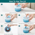 vancasso 8 oz Ramekins with Lid, Porcelain Creme Brulee Souffle Dishes, Blue Pudding Custard Cups Ramiken for Baking, Dishwasher and Oven Safe, Set of 6