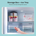 Ice Cube Trays with Lid and Bin, 1.0 IN Small Round Ice Cube Mold - 3 Pack(35 per Tray) Easy Release Stackable Ice Ball Maker Iced Bucket Kits, Circle Ice Tray for Cocktail, Whiskey & Drinks,BPA-Free