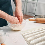 6pcs 100% cotton Tea Towels for Baking Sourdough - 28" Unbleached Bread Basket Flour Sack Towels, Proofing Cover Cloth for Dough Raising Baguettes Loaves Ciabatta, Bread Making Accessories Bakers Gift