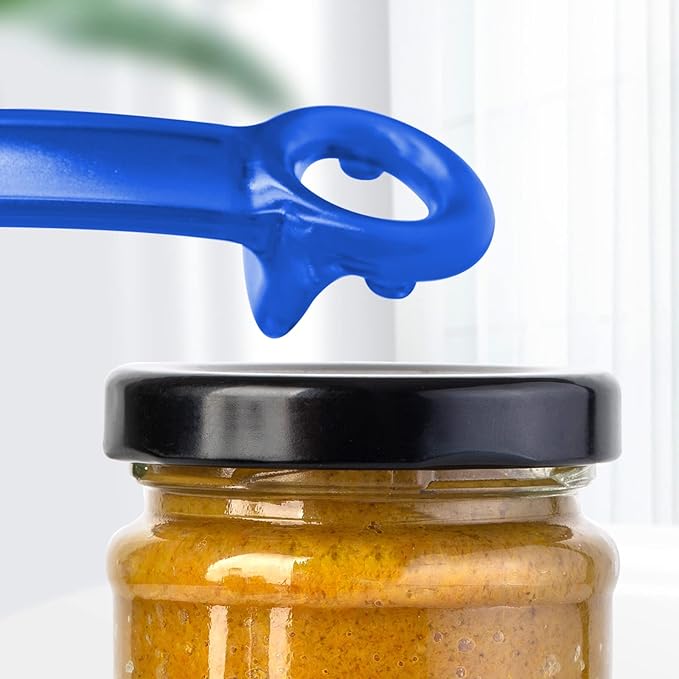 1 Pack Blue Jar-key Jar Opener The Original Easy Use by Anyone (Transparent)