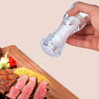LHS Pepper Mill and Salt Shaker Set of 2 Salt and Pepper Mill Shaker with Adjustable Coarseness-Clear