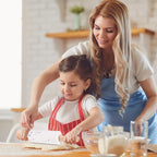 7 Pieces Wooden Kids Knife Toddler Knife Set Toddler Cutting Board And Knife Set for Real Cooking Kitchen Tools for Toddlers for Cutting Veggies Fruits Salad Cake
