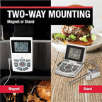 CDN DTTC-S Combo Probe Thermometer, Timer & Clock - Silver