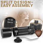 MISETTO Manual Coffee Grinder with CNC Stainless Steel Conical Burr - External Adjustable Setting,Double Bearing Positioning,French Press Coffee,Pour Over for Hand Grinder Gift