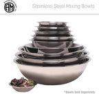 American METALCRAFT, Inc. SSB400 Stainless Steel Mixing Bowl, 10.5' Diameter, Silver, 4-Quart