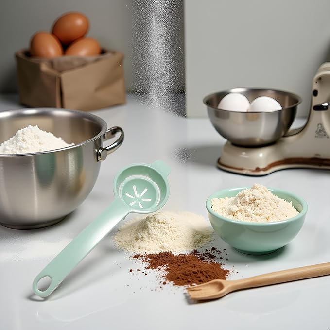 Light Green Egg White Yolk Separator Tool Food-grade Egg Baking Cooking Kitchen Tool Hand Egg Cooking Tools Egg Divider Seperator Egg Separators Specialty Tools and Gadgets