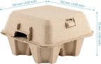 40 Pack Empty Egg Cartons Bulk, 4 Count Pulp Fiber Egg Tray Holder Eggs Storage Containers for Family, Farm,Market