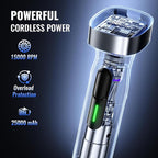 Turelar Cordless Immersion Blender with Rchargeable Battery, Portable Hand Blenders with Adjustable Speed, Hand Held Stick Mixer for Effortless Blending Shakes, Smoothies, Soups, Puree or Baby Food
