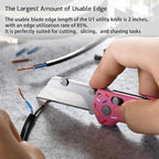 OKNIFE U1 Pro Multitool Folding Utility Knife with Folding Screwdriver, Quick Change Blade, Rail Lock & Pocket Clip for Men Women（Doughnut）