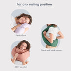 Huzi Infinity Pillow - Home Travel Soft Neck Scarf Support Sleep (Terracotta)