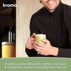 Kroma’s Beauty Matcha Latte Powder 7.18 Oz, 204g, 24 Servings – Collagen Ceremonial Grade Matcha Green Tea with Protein for Glowing Skin & Hair Support w/ Bovine Collagen, Ginger & Turmeric - Premium Matcha Powder w/ Adaptogenic Mushrooms