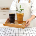 Drinking Glasses，19oz Ribbed Glassware,9 Pack Old Fashioned Glasses,Thickened glass for iced coffees, smoothies, cocktails and juices, perfect for families and parties (9)