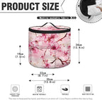 Cherry Blossom Electric Pressure Cooker for Picnic Pink Butterfly Insulation Bag Hand Washable Pressure Cooker Storage Bag Protective Hood with Pocket, Fork Pickled Cucumber