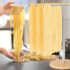 Large Pasta Drying Rack, Stable Pasta Drying Rack Collapsible for Fresh Spaghetti, 304 Stainless Steels Arms Prevents from Sticking, Drying Rack for Homemade Noddles, Tagliatelle, Fettuccine