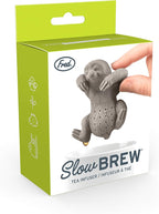 Genuine Fred, SLOW BREW, Sloth Resuable Silicone Tea Infuser, Gray, Fun Gift for Tea Lovers, Clever Kitchen Gadget