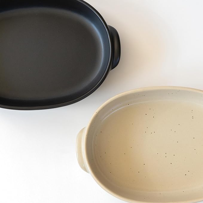 Banko Ware Au Gratin Dish for One Person Diameter 9.4 inches (24 cm), Heat Resistant, Pottery, Oven Safe, Direct Fire, Microwave and Dishwasher Safe, Beige, Made in Japan
