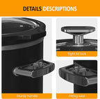 Sunvivi 2 Quart Slow Cooker, Small Slow Cooker with Removable Ceramic Pot, Food Warmer with 3 Heating Settings & Dishwasher Safe Glass Lid, Black