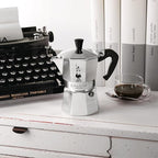 Bialetti Moka Express #06799 3-Cup Espresso Maker Machine and #06960 Bialetti, Six Replacement Gaskets and Two Bialetti Replacement Filter Plates Bundle