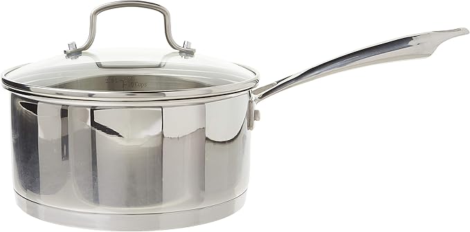 Cuisinart Professional Stainless Saucepan with Cover, 3-Quart, Stainless Steel