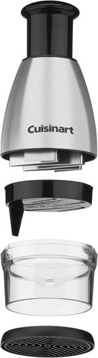 Cuisinart Mini Prep Plus Food Processor, 4 Cup, Brushed Stainless & CTG-00-SCHP Chopper, 8.2" x 3.9" x 3.9", Stainless Steel/Black
