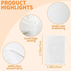TamBee 100 Pack Disposable Tea Filter Bags Empty Muslin Drawstring Seal Filter Tea Bags Drawstring Herb Loose Tea bag (1.97"X2.76" / 5cm X 7cm)