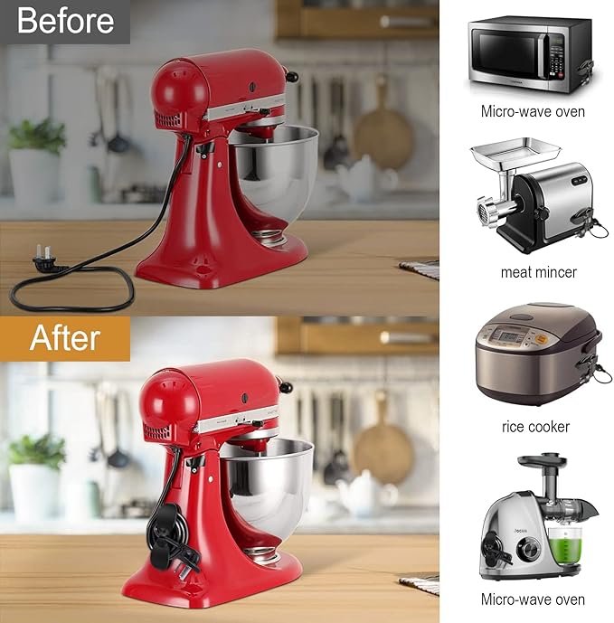 Cord Organizer for Appliances, Upgraded Kitchen Cord Organizer, Cord Keeper Cord Wrapper Cord Holder Cord Winder for Appliances Air Fryer, Coffee Maker, Blender, Pressure Cooker, Toaster