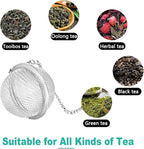 Set of 2 Tea Infuser for Loose Leaf Tea with Butterfly and Flower Charms - Stainless Steel Tea Strainers by NSTaygate