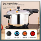 Syrisora Pressure Cooker Rapid Heating 16cm Safety Valves 304 Stainless Steel and Plastic Electric Pressure Cooker for Cooking