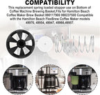 Coffee Brewing Basket Bottom spring loaded stopper kits for Hamilton Beach 990117900 990237500,Fits for Mr. Coffee Black and Decker majority coffee makers Brew Basket