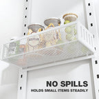 Pantry Door Organizers and Storage, 6-Tier Large Metal Heavy-Duty Frame Over the Door Spice Rack, 2 in 1 Wall-Mounted or Hanging shelf for Kitchen, Bathroom, Laundry Room, Bedroom, Closet &Nursery