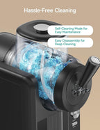 HiCOZY F3 Slushie Machine & Soft Serve Ice Cream Machine, No Ice Needed, Self-Cleaning, 5 Presets for Soft Serve, Frozen Drink, Milk Shake, Margaritas, Frappés and More
