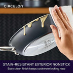 Circulon A1 Series with ScratchDefense Nonstick Induction Frying Pan, 10-Inch, Fry Pan, Graphite