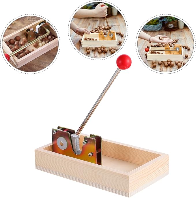 Manual Nut Opener Tongs for Walnuts and Macadamia Nuts Classic with Ergonomic Handle Home Kitchen Specialty Gadget for Shell Peeling and Pecan Cracking